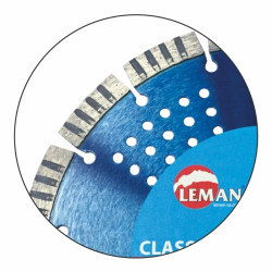 Leman Disque diamant segments béton armé Diam 350 x 25,4 x H 12 mm Kobleo