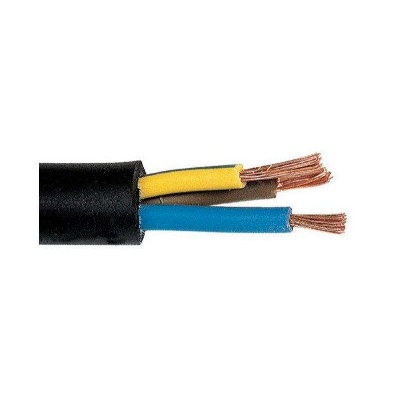 Lynelec Câble industriel souple H07 RN-F 3G2,5 mm² Diam 14,5 mm 100 m Kobleo