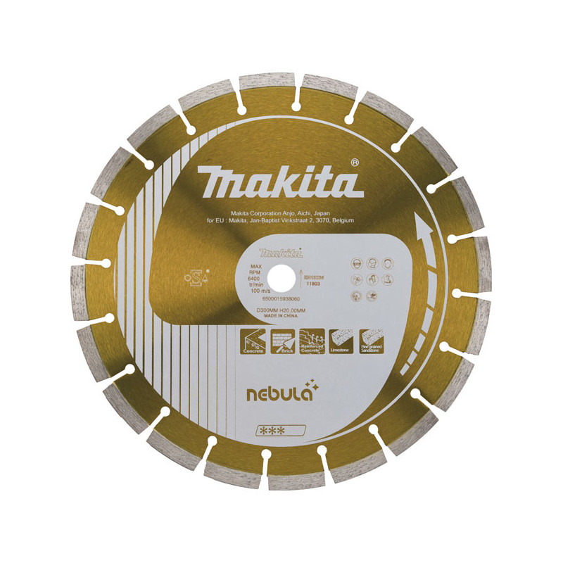 Makita Disque diamant NEBULA Diam 300 x 20 mm B-54031 Makita Kobleo