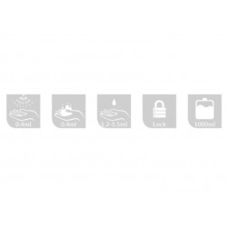 Akw Distributeur de gel hydroalcoolique sans contact Kobleo