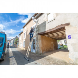 Hailo Echelle coulissante à corde ProfiStep Duo 2x15 échelons 150kg Hailo Kobleo