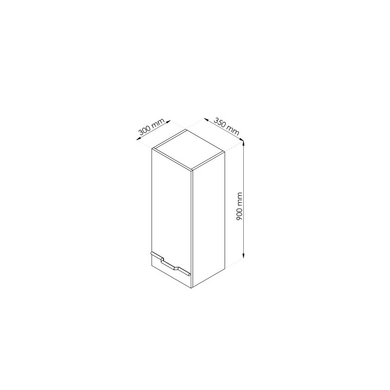 Ondée Demi colonne suspendue 35 x 90 x 30 cm une porte laqué blanc ALAN Kobleo Ondée Demi colonne suspendue 35 x 90 x 30 cm une porte laqué blanc ALAN Kobleo