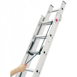 Hailo Echelle coulissante à corde ProfiStep Duo 2x15 échelons 150kg Hailo Kobleo