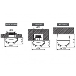 Finder Détecteur de mouvement et de présence blanc Kobleo