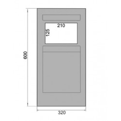 Regiplast Décoplaque pour bâti-support blanche Césame DECPB Kobleo