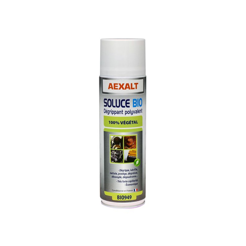 Aexalt Dégrippant lubrifiant polyvalent 100%VÉGÉTAL (au Ricin) 650 ml SOLUCE  Kobleo