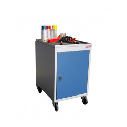 Fimm Bloc porte mobile 250 kg avec roues caoutchouc Diam 125 mm Kobleo