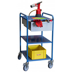 Fimm Servante d'atelier mobile charge 250 kg 3 plateaux 635 x 470 mm 1 tiro Kobleo