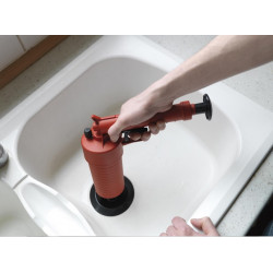 Ribitech Déboucheur à pression livré avec 6 accessoires PRFDP Kobleo