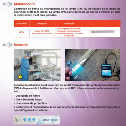 Axelair Désinfecteur de surface UVc portable 70W LitePro Kobleo