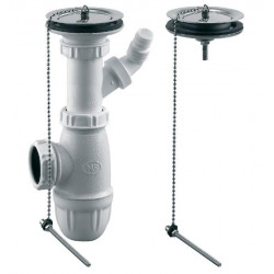 Valentin Ensemble en plastique blanc pour éviers grès orifice Diam 60 mm Kobleo