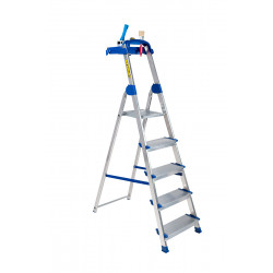 Centaure Escabeau aluminium 5 marches hauteur d'accès maxi 3 m BIG STEP Kobleo Centaure Escabeau aluminium 5 marches hauteur d'accès maxi 3 m BIG STEP Kobleo