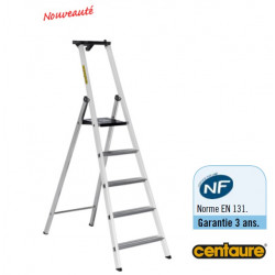 Centaure Escabeau Aluminium laqué 5 marches 3m MB Kobleo