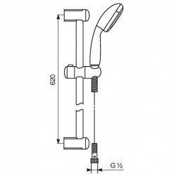 Grohe Ensemble de douche Tempesta 100 3 jets Kobleo