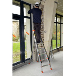 Centaure Escabeau 3 marches Centaure PRO 54 hauteur d'accès maxi 2,65m aluminium Kobleo Centaure Escabeau 3 marches Centaure PRO 54 hauteur d'accès maxi 2,65m aluminium Kobleo