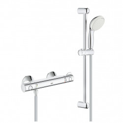 Grohe Ensemble douche mitigeur thermostatique douche 1/2″ chromé Grohtherm 8 Grohe Kobleo