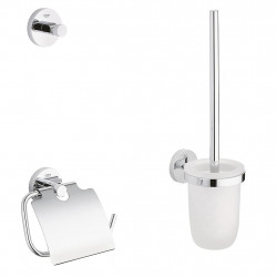 Grohe Ensemble d’accessoires pour toilette 3 en 1 chromé Essentials Kobleo