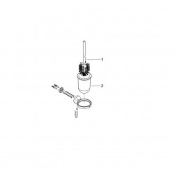 Grohe Ensemble d’accessoires pour toilette 3 en 1 chromé Essentials Kobleo