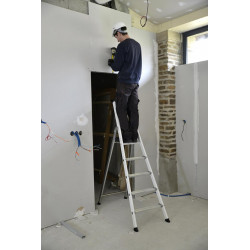 Centaure Escabeau aluminium laqué 7 marches hauteur d'accès maxi 355 m EXPERT 5 Centaure Kobleo