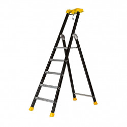 Centaure Escabeau aluminium laqué 5 marches serties hauteur d'accès maxi 310 m  Kobleo