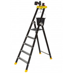 Centaure Escabeau aluminium laqué 5 marches serties hauteur d'accès maxi 310 m  Kobleo Centaure Escabeau aluminium laqué 5 marches serties hauteur d'accès maxi 310 m  Kobleo