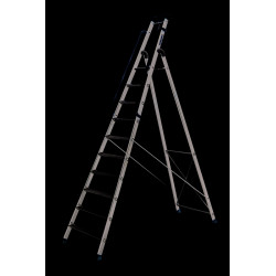 Centaure Escabeau alu laqué 10 marches serties hauteur d'accès maxi 4,20 m MP Kobleo