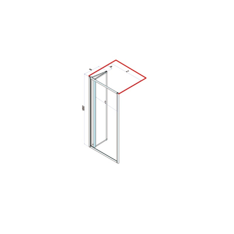 Samo Porte de douche pliante 97 101 cm profilés blanc verre transparent CIA Kobleo Samo Porte de douche pliante 97 101 cm profilés blanc verre transparent CIA Kobleo