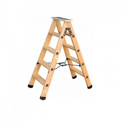 Centaure Escabeau double accès bois 2x4 marches tablette Kobleo