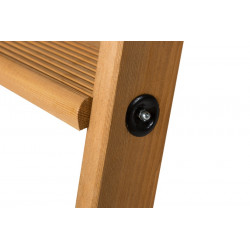 Centaure Escabeau double accès bois 2x4 marches tablette Kobleo