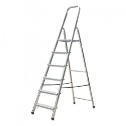 Hailo Escabeau bricoleur 6 marches Ht d'accès 330 cm Selekta MixAlu Kobleo