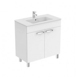 Porcher Ensemble lavabo et meuble sur pied Ulysse blanc brillant 2 portes 71x4 Porcher Kobleo