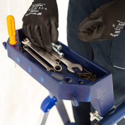 Hoström Escabeau 6 marches SECURE pro alu sécurisé plateforme 135cm Hostrom Kobleo Hoström Escabeau 6 marches SECURE pro alu sécurisé plateforme 135cm Hostrom Kobleo