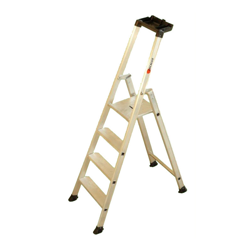 Escalux Escabeau Aluminium SUPERPRO 4 marches Hauteur 2,88 m ESCAPRO Kobleo Escalux Escabeau Aluminium SUPERPRO 4 marches Hauteur 2,88 m ESCAPRO Kobleo
