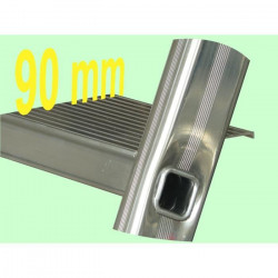 Escalux Escabeau 8 marches Escalux PROLUX PLUS pro aluminium hauteur 3,66m Kobleo
