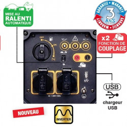 Worms Groupe électrogène pro Access 2000 I insonorisé 2kW inverter Worms Kobleo