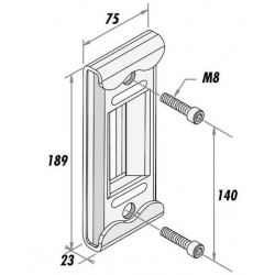 Locinox Gâche pour serrures LSKZ Brut Kobleo