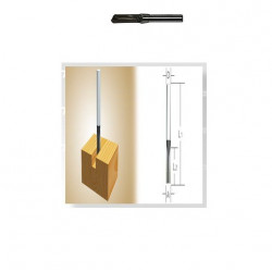 Makita Fraise droite diamètre 6mm pour affleurseuse 3709 / 3710 Makita Kobleo