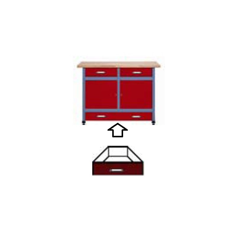 Kupper Grand tiroir 45,1x12x44,5cm pour établi SH95/SH100 rouge Kupper Kobleo