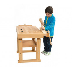 Ramia Etabli bois Junior (hêtre stratifié haute qualité) 1000x630x620-770mm  Kobleo