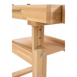 Ramia Etabli bois Junior (hêtre stratifié haute qualité) 1000x630x620-770mm  Kobleo