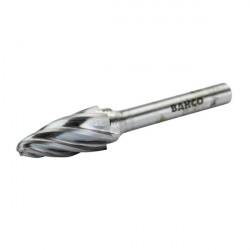 Bahco Fraise lime ogive à bout rond 12 x 25 mm coupe AL 6 dents aluminium F1 Bahco Kobleo