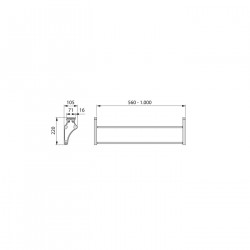 Emuca Range-chaussures Self 6211225 pour intérieur d'armoire Kobleo