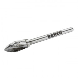 Bahco Fraise lime flamme 10 x 25 mm coupe moyenne 20 dents au pouce 6 mm H10 Bahco Kobleo