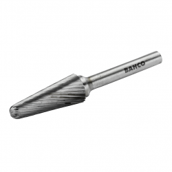 Bahco Fraise lime conique bout rond 10x20mm coupe moyenne 20 dents au pouce  Kobleo Bahco Fraise lime conique bout rond 10x20mm coupe moyenne 20 dents au pouce  Kobleo