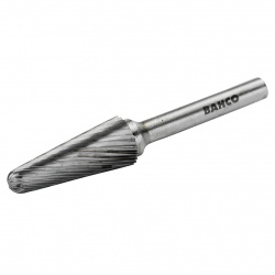 Bahco Fraise lime conique bout rond 12x25mm coupe moyennex24/12 dents au pou Kobleo Bahco Fraise lime conique bout rond 12x25mm coupe moyennex24/12 dents au pou Kobleo