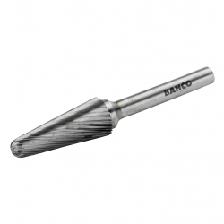 Bahco Fraise lime conique à bout rond 16 x 30 mm coupe moyenne pour métal L1 Bahco Kobleo