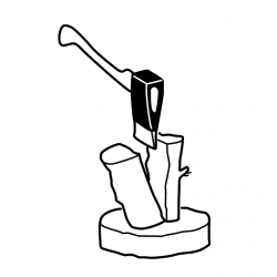 Bahco Hache à fendre 800 mm 3.2 kg avec manche en bois hickory MCP-2.5-810 Bahco Kobleo