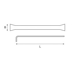Bahco Grattoir coudé antidéflagrant 300 mm NSB700-300 Bahco Kobleo