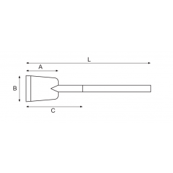 Bahco Grattoir antidéflagrant à grande lame 100 mm NSB704-225 Bahco Kobleo