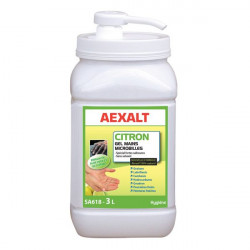 Aexalt Gel mains microbilles Citron spécial fortes salissures 3L Aexalt Kobleo